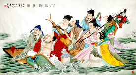 八仙过海背景