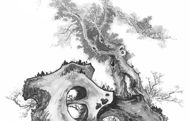 黑白工笔画