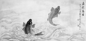 黑白工笔画