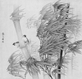 黑白工笔画
