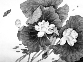 黑白工笔画