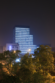 城市夜景建筑物图片
