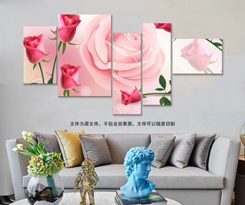 唯美玫瑰花装饰画