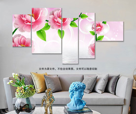 简约玫瑰花装饰画