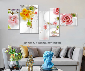 玫瑰花装饰画