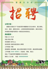 庄园招聘广告