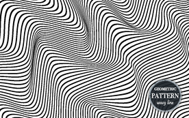 波形曲线元素抽象背景