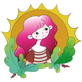 插画女孩