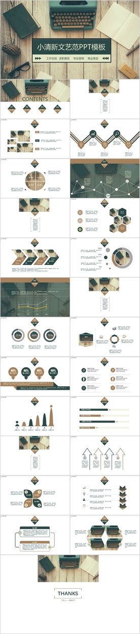 小清新文艺范LOMO风PPT模