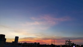 城市黄昏