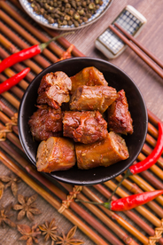 鸭脖摆盘美食食材背景素材