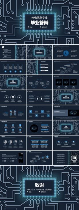 光电信息专业毕业答辩模板