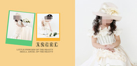 娴静女孩儿童相册PSD影楼模板