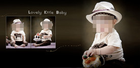 幸福气息儿童相册PSD影楼模板