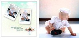 幸福气息儿童相册PSD影楼模板