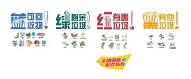 垃圾分类图案