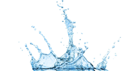 水溅起