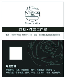 黑色名片