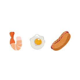 手绘食物