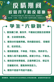 疫情防控 六做到