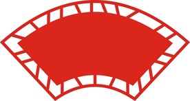 中国风扇形造型宣传栏广告宣传