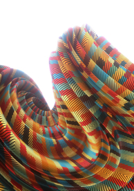 彩色动感3D元素背景