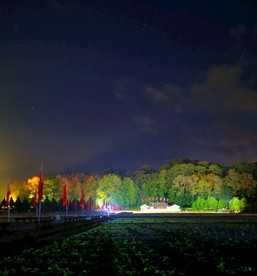古田会议会址夜景