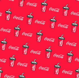 可乐瓶 数码印 大牌