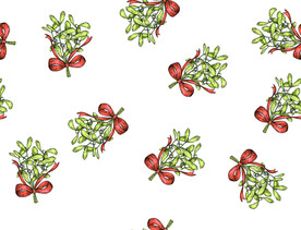 数码印  樱桃 手绘图  大牌