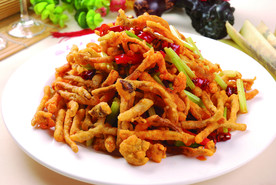 干煸茶树菇