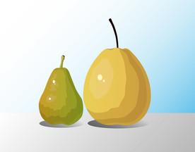 水果系列矢量插画之梨子