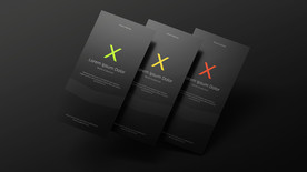 黑色智能手机样机