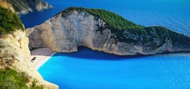 蓝色海水海滩海岸海岛