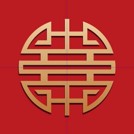 中国风边框 装饰 红色 元素