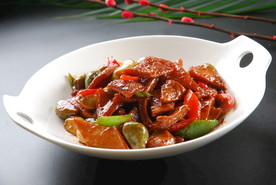 腊八蒜炒牛肚