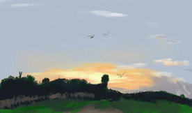 夕阳