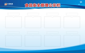 食品安全管理公示栏