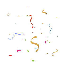 漂浮彩带 礼花素材