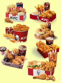 kfc炸鸡薯条可乐套餐