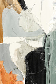 新中式水彩色块拼接装饰画