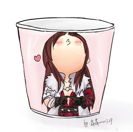 卡通 长发女孩