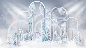 蓝色婚礼效果图