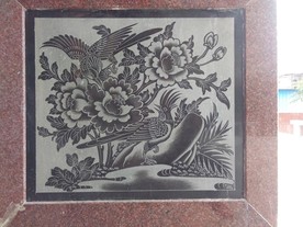 花鸟图影雕