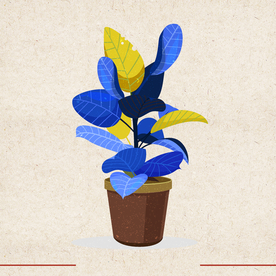 矢量动物 矢量植物 插画 手绘