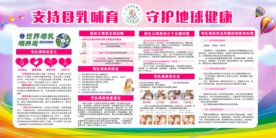 母乳哺育关爱公益社会宣传展板