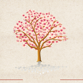 矢量动物 矢量植物 插画 手绘