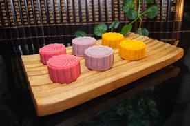 彩色冰皮月饼