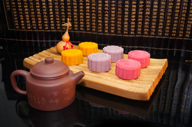 彩色冰皮月饼