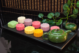 彩色冰皮月饼