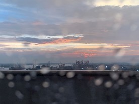 雨后傍晚晚霞